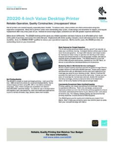 Zd220 Specification Sheet En Us Rms Omega