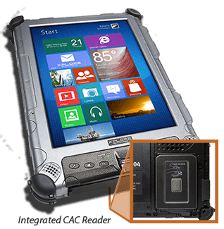 XC6 M2 Ultra-Rugged Military Tablet PC with CAC Reader