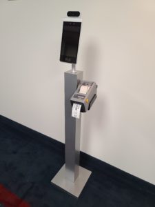 EntryTracs temperature screening label printer