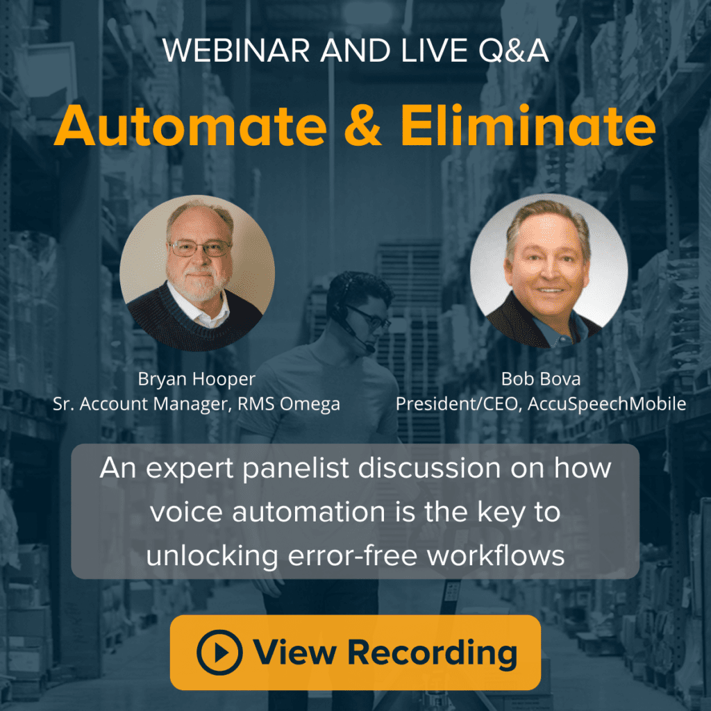 Automate and eliminate webinar graphic. Listen to webinar recoding.