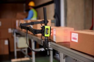 automated scanner used to scan packages as they get loaded on truck
