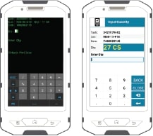 asset management software on mobile computer screen demo