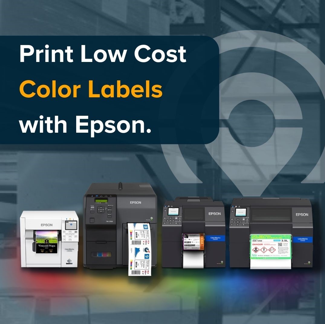 Epson color label printing for warehouse