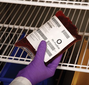 blood and iv bag identification label